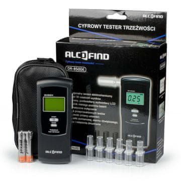 Alcofind Elektrokemični alkotester DA 8500E + ustniki