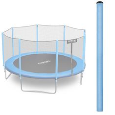 shumee Zgornja palica za trampolin z zunanjo mrežo 8-15 ft modra Neo-Sport