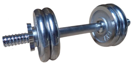 ACRAsport Enoročno nalaganje hantle, krom 6 kg