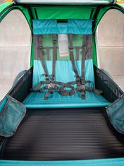 Trailblazer kombinirani otroški voziček za 2 otroka zelen