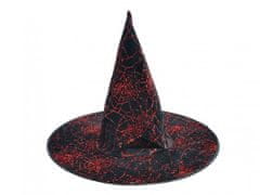 Čarovniški klobuk za odrasle črno in vijolično 44x35cm 2 vrsti karnevala