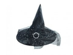 Čarovniški klobuk za odrasle črn 44x34cm karneval