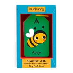 Mudpuppy ABC špansko-angleške kartice na obročku 27 kosov