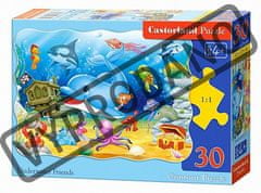 Castorland Puzzle Podvodni prijatelji 30 kosov