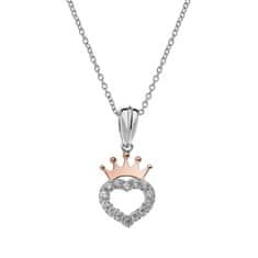 Disney Očarljiva srebrna princesa ogrlica N902753UZWL-18 (verižica, obesek)