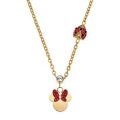 Disney Decent Minnie Mouse pozlačena ogrlica z obeskom N600605YRRL-157.CS