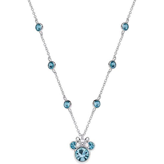 Disney Čudovita srebrna ogrlica Minnie Mouse s kristali NS00045SRQL-157.CS