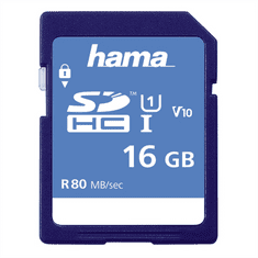 Hama SDHC 16 GB razreda 10, UHS-I 80 MB/s