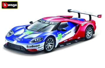 BBurago - RACE, 2017 Ford GT, modro-rdeča, 1:32