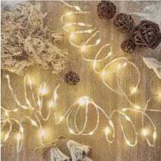 Emos D3AW15 LED božična drop veriga, 12 m, zunanja in notranja, topla bela, časovnik - odprta embalaža