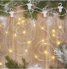 Emos D3CW01 LED božična drop veriga - ledene sveče, 1,7 m, zunanja in notranja, topla bela