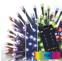 Emos D4ZR02 GoSmart LED božična veriga, 12 m, zunanja in notranja, RGB
