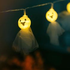 Family Baterijske lučke duhci za noč čarovnic / Halloween 10 LED 1,65m 2xAA