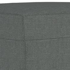 Vidaxl Stolček za noge temno siv 60x50x41 cm blago