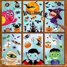 HOME & MARKER® Nalepke za okno, Nalepke za noč čarovnic, DIY, Dekoracija za Halloween (Risanka) | SPOOKCLINGS