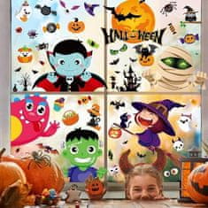 HOME & MARKER® Nalepke za okno, Nalepke za noč čarovnic, DIY, Dekoracija za Halloween (Risanka) | SPOOKCLINGS