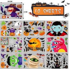 HOME & MARKER® Nalepke za okno, Nalepke za noč čarovnic, DIY, Dekoracija za Halloween (Risanka) | SPOOKCLINGS