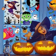 HOME & MARKER® Nalepke za okno, Nalepke za noč čarovnic, DIY, Dekoracija za Halloween (Risanka) | SPOOKCLINGS