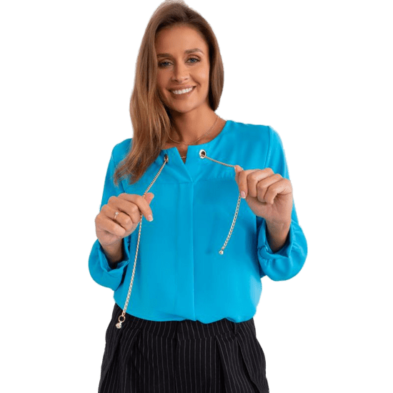 Factoryprice Ženska bluza z dolgimi rokavi AIRO modra EM-BZ-13575.08_402685