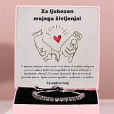 Lovilion Za ljubezen mojega življenja! - Zapestnica s cirkonij kristali YARA_TENNISBRACELET Darilo za punco, Darilo za ženo