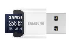 Samsung PRO Ultimate/micro SDXC/256GB/200MBps/UHS-I U3/Class 10/+ Adapter/Blue