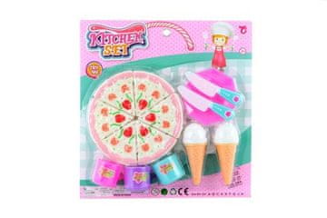 Rezanje torte z dodatki