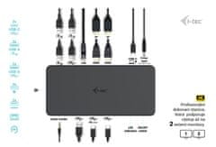 USB 3.0/USB-C/Thunderbolt 3 Professional Priključna postaja z dvojnim zaslonom 4K Gen2, PD 100W