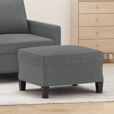 Vidaxl Stolček za noge temno siv 60x50x41 cm blago