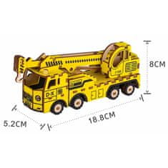 Woodcraft Lesena 3D sestavljanka Žerjav Vagon