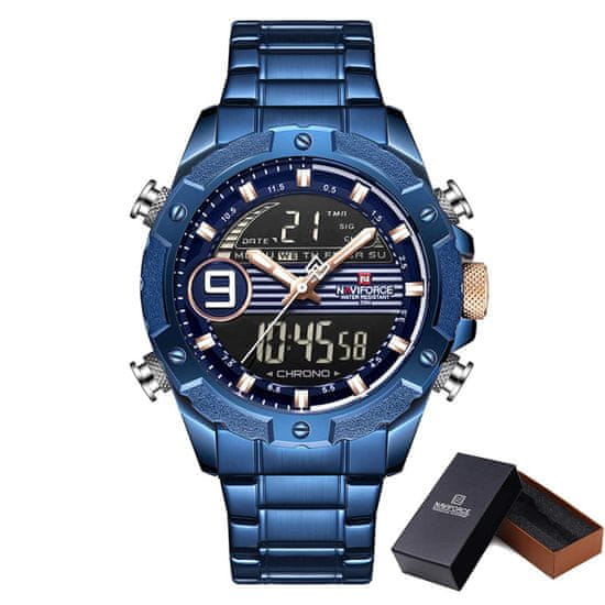 NaviForce Moška ročna ura Racing Line Blue