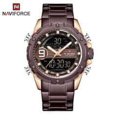 NaviForce Moška ročna ura Racing Line Coffee