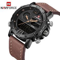 NaviForce Moška ročna ura Carbon Brown