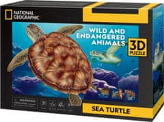 CubicFun 3D sestavljanka National Geographic: Morska želva 31 kosov