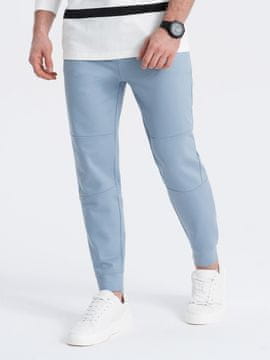 OMBRE Moške hlače jogger Dindrandry svetlo modrá