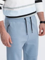 OMBRE Moške hlače jogger Dindrandry svetlo modrá XXL