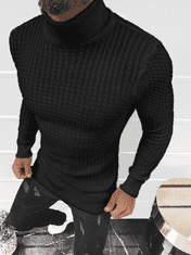 Ozonee Klasični moški pulover Thabisa črna L