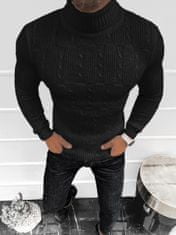 Ozonee Klasični moški pulover Luvar črna M