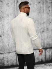 Ozonee Klasični moški pulover Nomthandazo ekru L