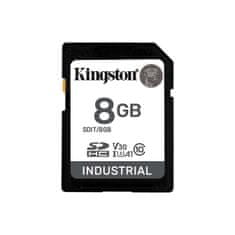 Kingston Industrial/SDHC/8GB/100MBps/UHS-I U3/Class 10