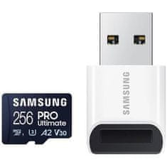 Samsung PRO Ultimate/micro SDXC/256GB/200MBps/UHS-I U3/Class 10/+ Adapter/Blue