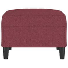 Vidaxl Stolček za noge vinsko rdeče 70x55x41 cm blago