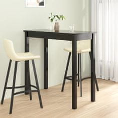 Vidaxl Barska miza MDF črna 115x55x107 cm