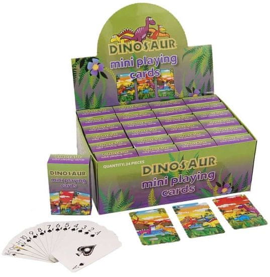 Mini igralne karte - Dinozavri (54 listov)