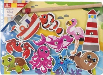Lesena magnetna igra Morje
