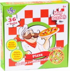 Okrogla sestavljanka Pizza 36 kosov