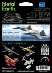Metal Earth 3D sestavljanka Fighter F,A-18 Super Hornet