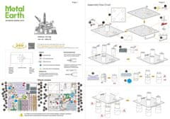 Metal Earth 3D sestavljanka Naftna ploščad in tanker (deluxe set)