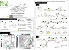 Metal Earth 3D sestavljanka Helikopter Black Hawk