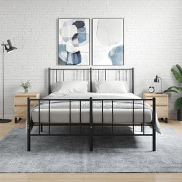 Vidaxl vidaXL Nočne omarice, komplet 2 kosov, hrast sonoma, 40x35x50 cm