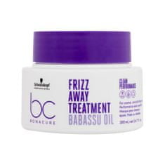 Schwarzkopf Prof. BC Bonacure Frizz Away Treatment gladilna in negovalna maska za neukrotljive in poškodovane lase 200 ml za ženske